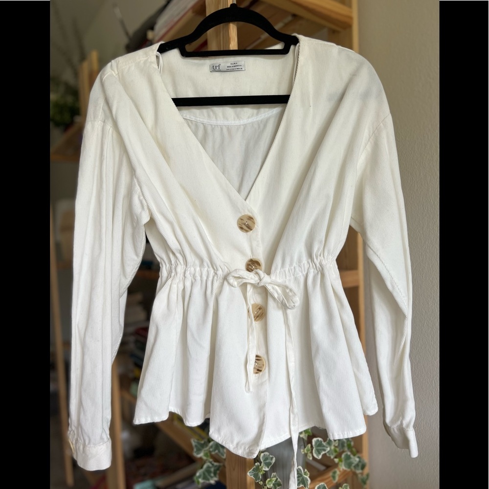 ZARA Beige Cotton Jacket (S)
